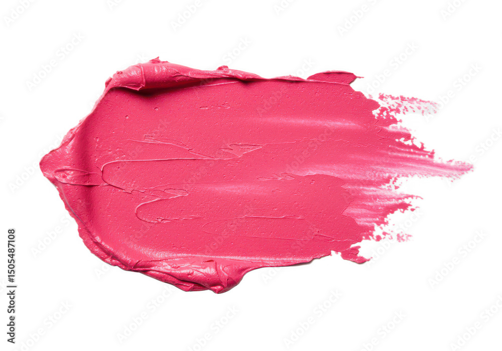Pink lipstick smear isolated on transparent background Pink lipstick smear isolated on transparent background