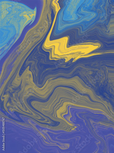  Liquid marble texture. Fluid art. Applicable for design cover, flyer, poster, placard. Vector illustration design template for wedding invitation, menu. Liquid watercolor marble background,  Liquid
