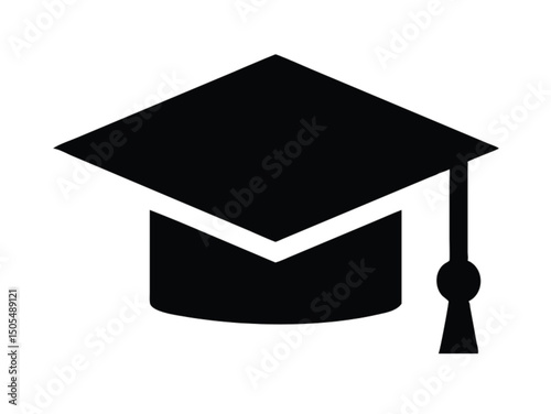 Graduation cap and diploma icons symbolizing achievement