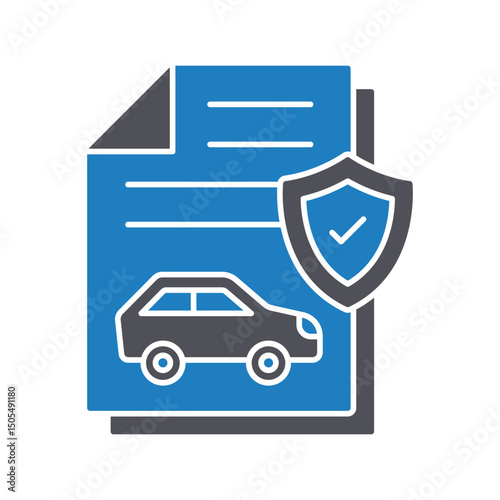 Vehicle claim :Vector Icon which can easily modify or edit
