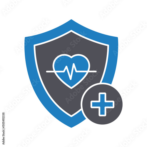 Health insurance :Vector Icon which can easily modify or edit