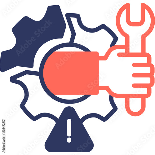 Disruption mixed color icon