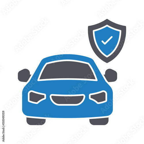 Car insurance :Vector Icon which can easily modify or edit