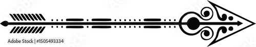 vector illustration of an abstract arrow