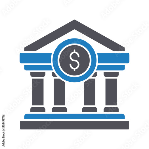 Bank :Vector Icon which can easily modify or edit