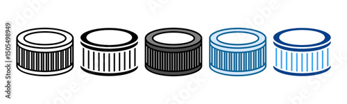 Air Filter Icon Set Multiple Style Collection