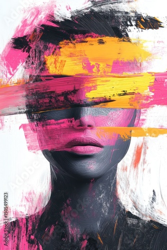 Stylish Abstract Portrait Art a?