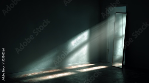 Dark Room with Open Door - Narcissistic Personality Disorder Concept
