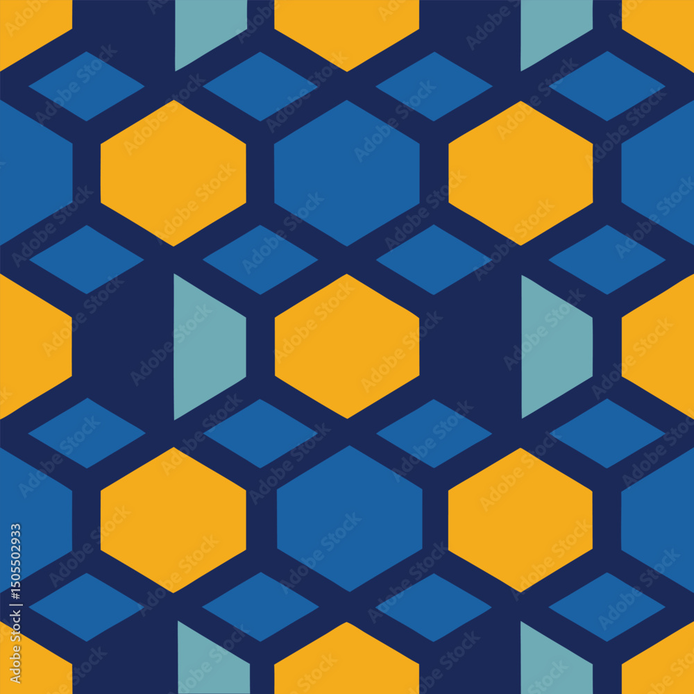 pattern with hexagon pattern with hexagon