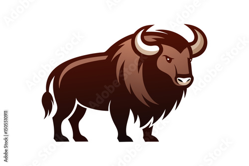 Musk ox mascot logo vector art 