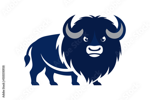 Musk ox mascot logo vector art 