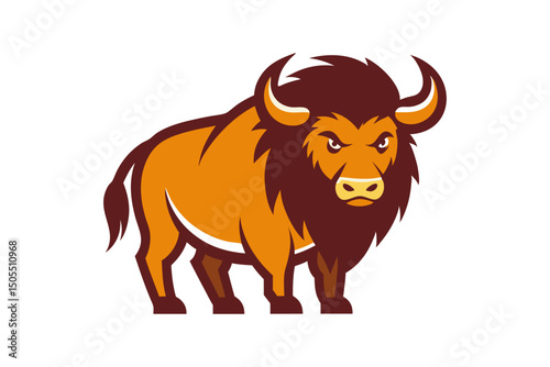 Musk ox mascot logo vector art 