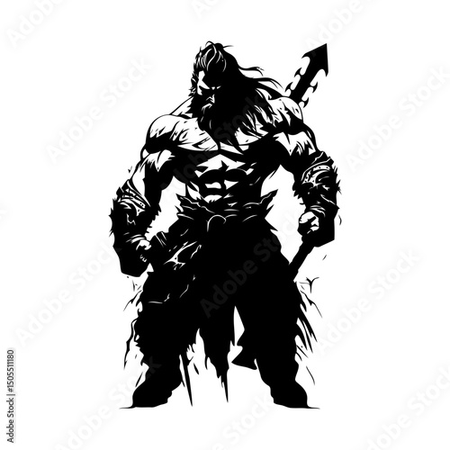 vector illustration of a warrior 2