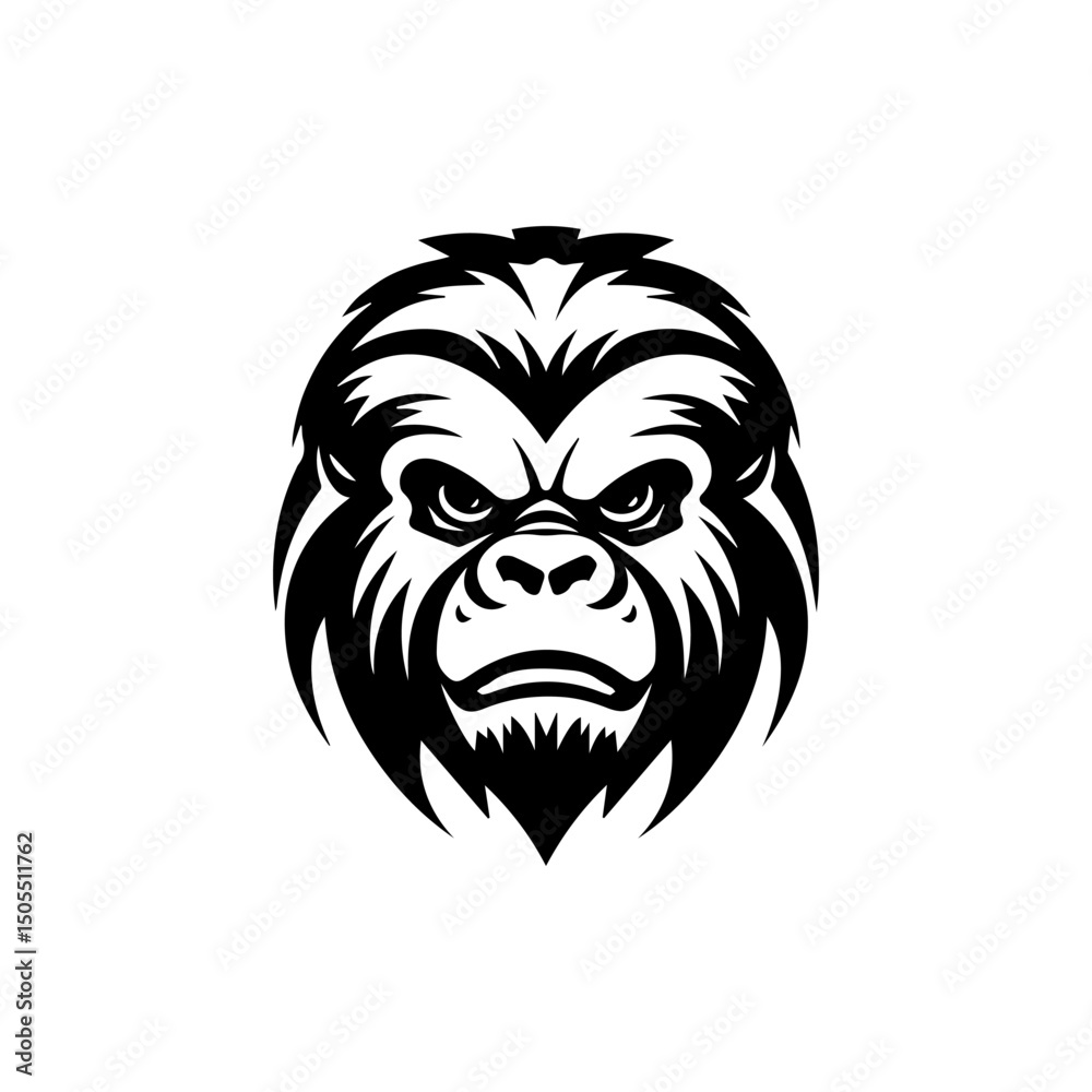 Obraz premium vector illustration gorilla 3
