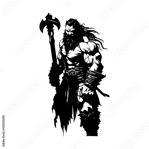 vector illustration of a warrior