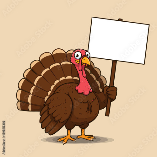 Happy Thanksgiving: A Turkey with Pie and Festive Chee