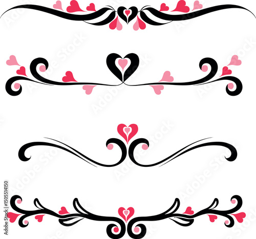 Ornate Decorative Design Elements for Graphic Projects