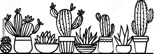 Vector Illustration of Plants for Design or Print