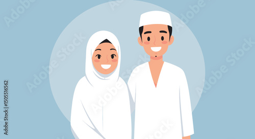 Preparing for Hajj: Pilgrims Getting Ready for Their Sacred Journey"