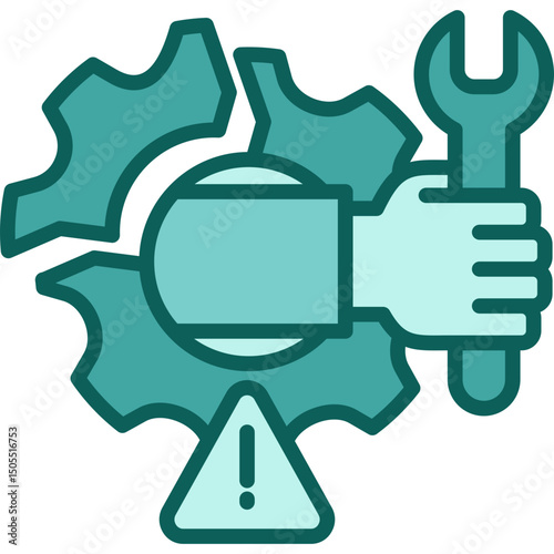 Disruption solid icon