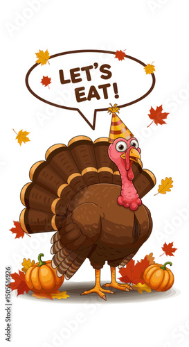 Let's Eat! Thanksgiving Turkey Ready to Celebrate