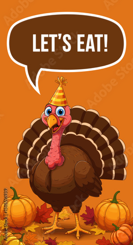 Let's Eat! Thanksgiving Turkey Ready to Celebrate