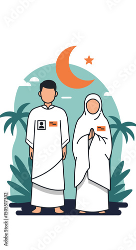 Preparing for Hajj: Pilgrims Getting Ready for Their Sacred Journey"