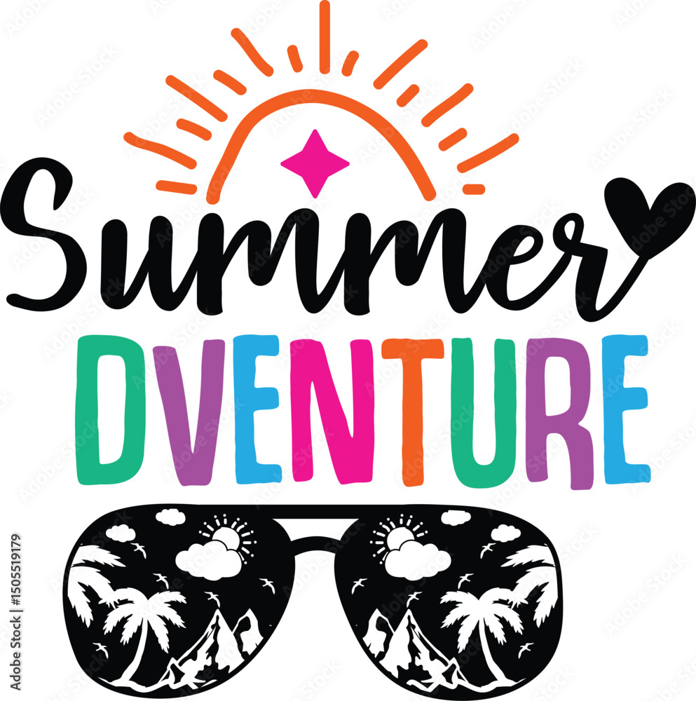 Fototapeta premium summer svg