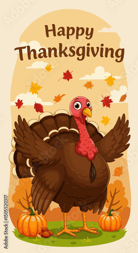 Let's Eat! Thanksgiving Turkey Ready to Celebrate"