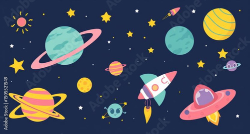 Seamless planet background, Space pattern, Planets seamless vector, Galaxy wallpaper, Solar system pattern, Cosmic background, Outer space seamless, Celestial design, Space illustration, Astronaut bac