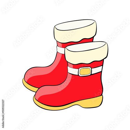 Festive Red Winter Boots for Holiday Celebrations and Snowy Weather Adventures