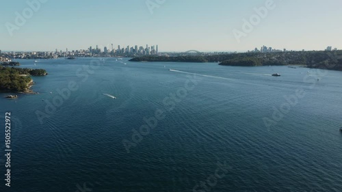 Watsons Bay Aerial Shot Overlooking Sydney Harbour Bridge photo