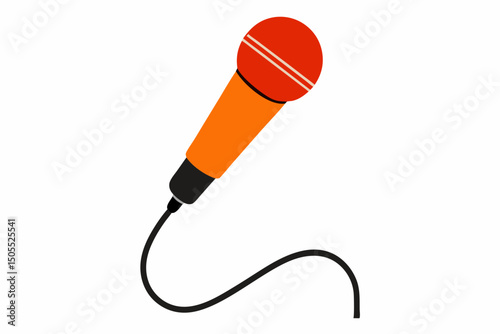 microphone on white background
