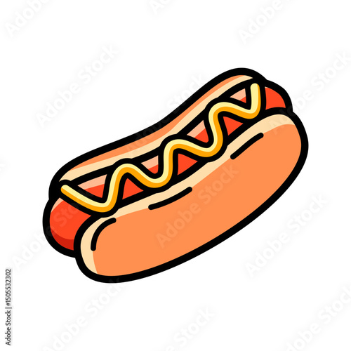 hot dog vector illustration
