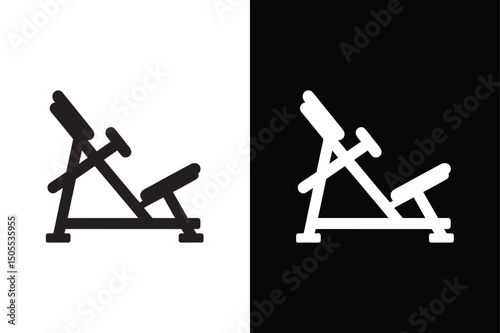 Squat Rack icon vector on White Background ,Vector Art Illustration on white background.
