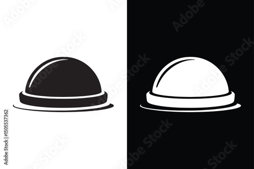 Bosu Ball icon vector on White Background ,Vector Art Illustration on white background.