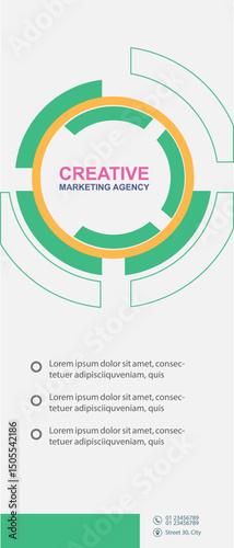 Professional Roll Up Design- multiple circles 