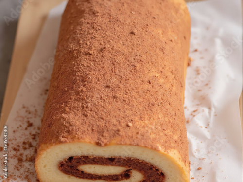 Chocolate Swiss Roll Cake Dessert