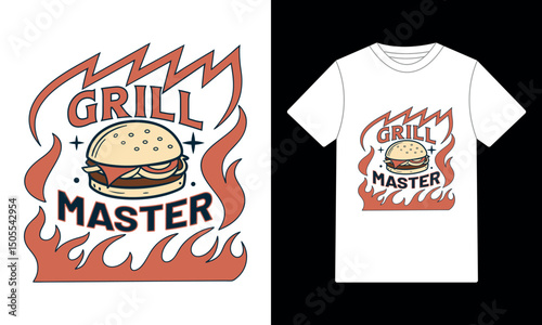 Grill master t-shirt design