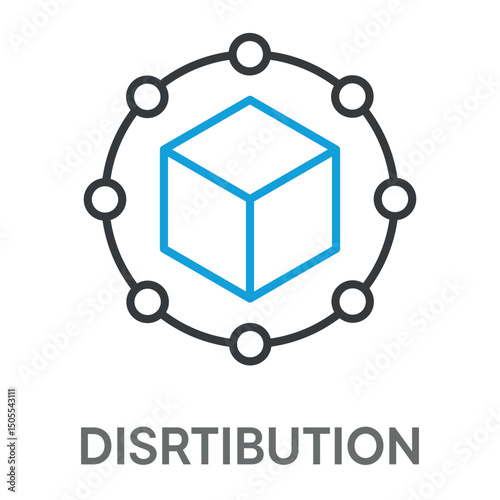 distribution concept simple design icons, simple style design inspiration for any interface and purpose suitable for symbols and more
