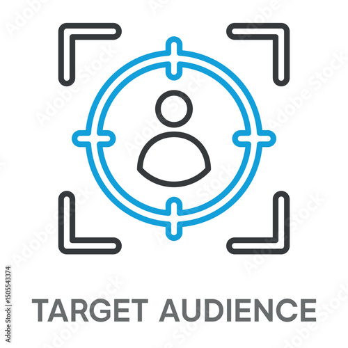 target audience concept simple design icons, simple style design inspiration for any interface and purpose suitable for symbols and more	