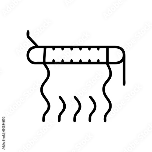 Simple line art loom design, for textile projects