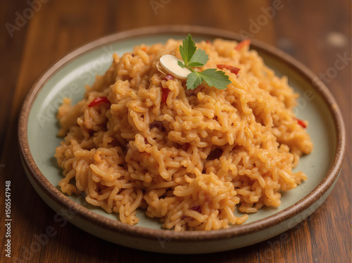 Savory Rice Dish with Garnish