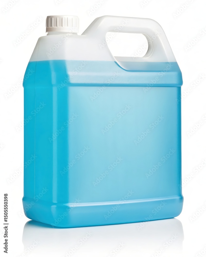 Plastic Jug of Blue Liquid A Versatile Container for Various Uses Plastic Jug of Blue Liquid A Versatile Container for Various Uses