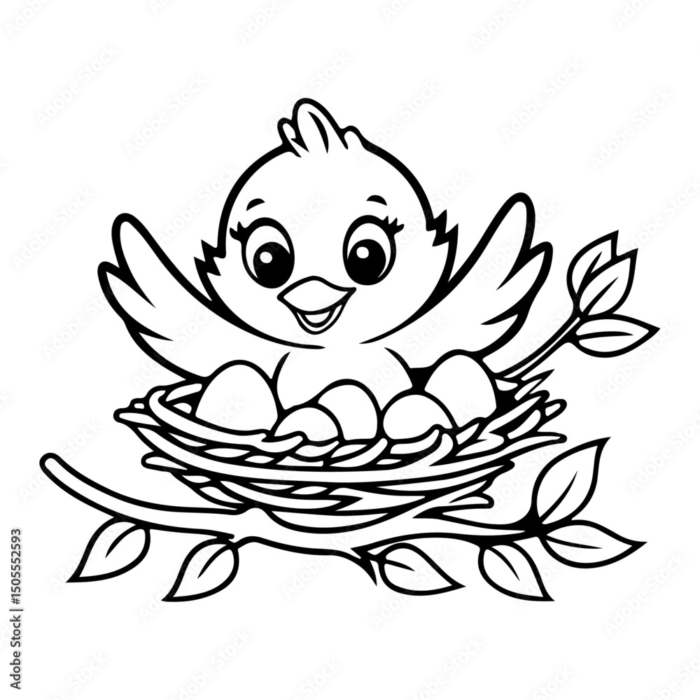Obraz premium Adorable Cute Animal Coloring Pages, Sweet Kawaii Critters, Fun and Relaxing Designs for Kids and Adults, Printable PDF, Charming Forest and Farm Animals