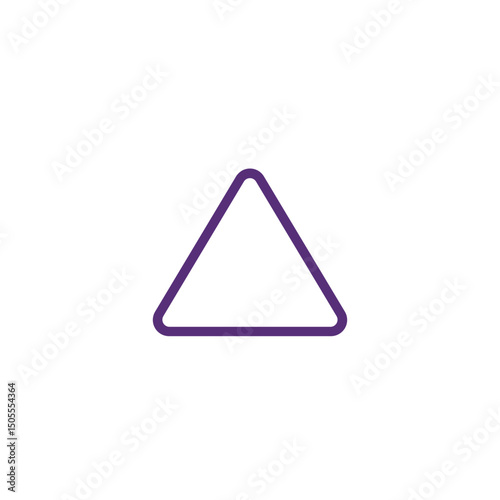 Triangle instrument icon for music education apps and percussion platforms