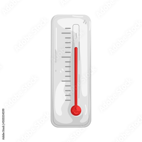 Illustration of Thermometer Reading