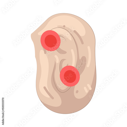 Illustration of Ear Pain