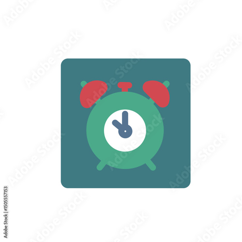 alarm clock elegant icon
