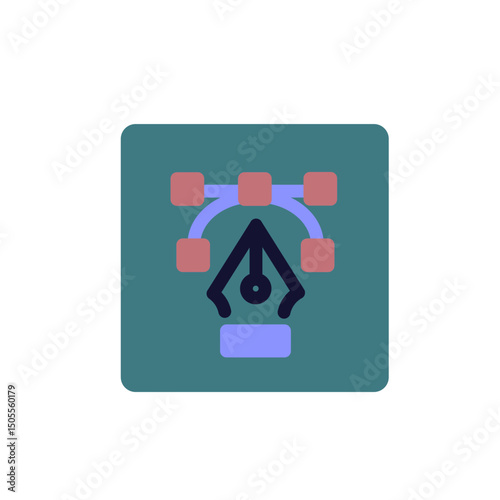 lasso pen in the digital application elegant icon